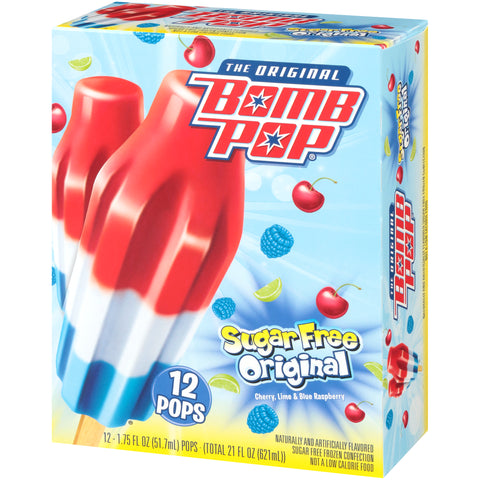 Blue Bunny ICE CREAM BOMB POP SUGAR FREE
