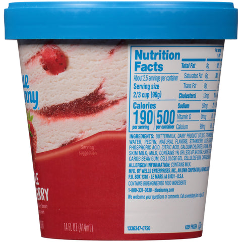 Blue Bunny ICE CREAM DOUBLE STRAWBERRY