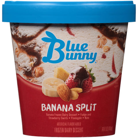 Blue Bunny ICE CREAM BANANA SPLIT
