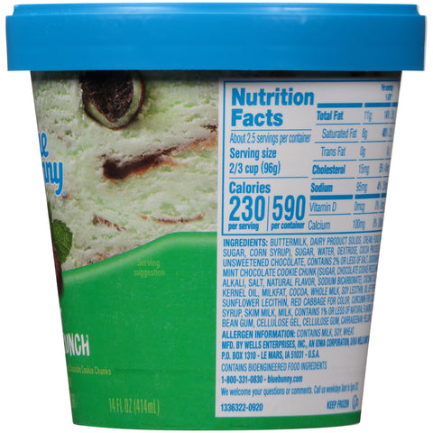 Blue Bunny ICE CREAM MINT COOKIE CRUNCH