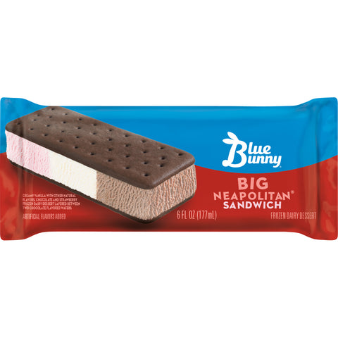 Blue Bunny ICE CREAM BIG NEAPOLITAN® SANDWICH