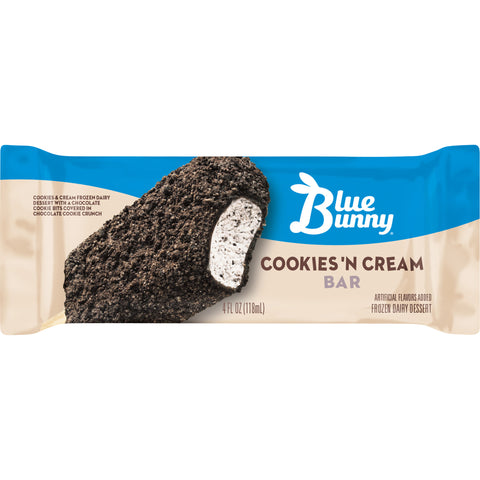 Blue Bunny ICE CREAM BAR COOKIES & CREAM