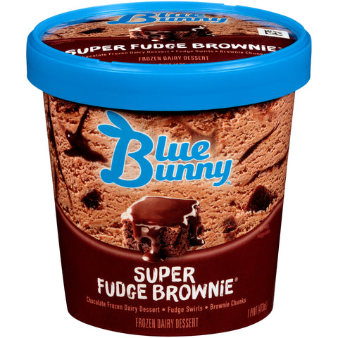 Blue Bunny ICE CREAM SUPER FUDGE BROWNIE® PREMIUM