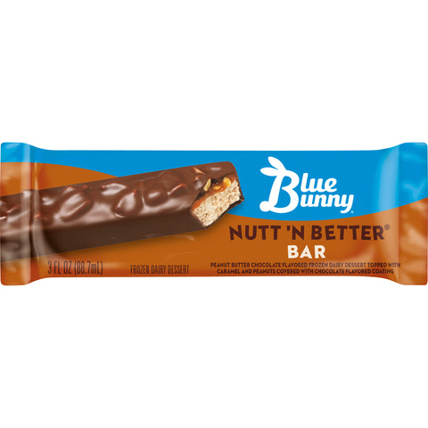 Blue Bunny Nutt N Better Ice Cream Bar, 3 Fluid Ounce -- 24 per case