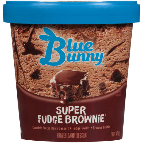 Blue Bunny ICE CREAM SUPER FUDGE BROWNIE® PREMIUM