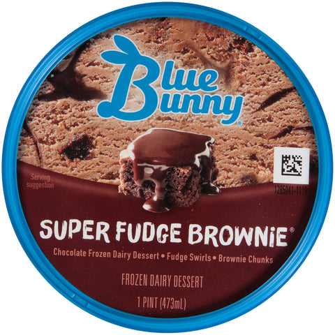 Blue Bunny ICE CREAM SUPER FUDGE BROWNIE® PREMIUM