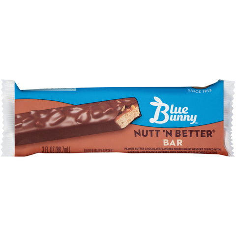 Blue Bunny Nutt N Better Ice Cream Bar, 3 Fluid Ounce -- 24 per case