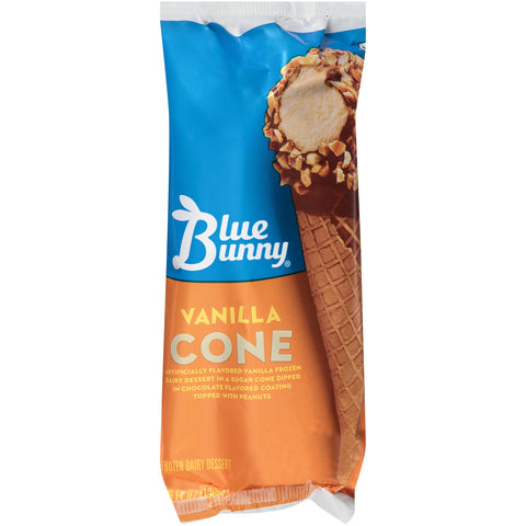 Blue Bunny ICE CREAM CONE VANILLA THE CHAMP!