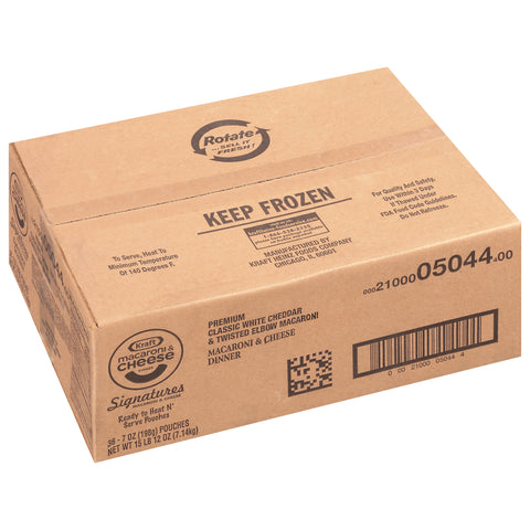 Kraft White Cheddar Macaroni and Cheese Pouches, 7 Ounce -- 36 per case
