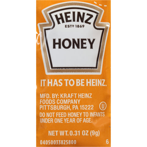 Heinz Single Serve Honey, 9 Gram -- 200 per case.