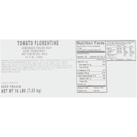 Chef Francisco Tomato Florentine Soup, 4 Pound -- 4 per case