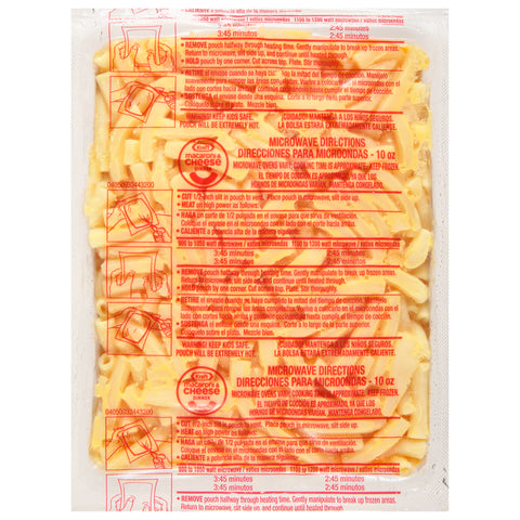 Macaroni & Cheese Pouch Frozen 10 Oz