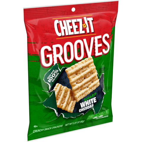 Cracker Grooves Sharp White Cheddar
