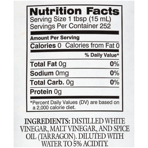 Heinz® VINEGAR TARRAGON FLAVORED PLASTIC 008320/78000923