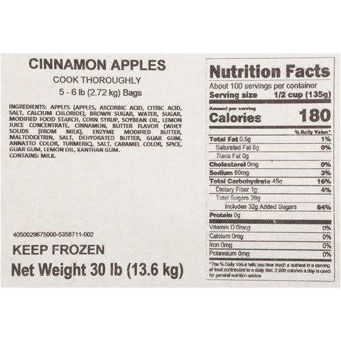 Quality Chef® SOUP CINNAMON APPLE 76007185
