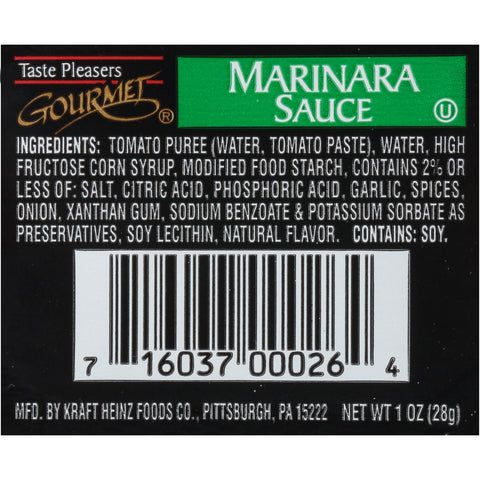 Sauce Marinara Single Serve Cup 003c945/78000406