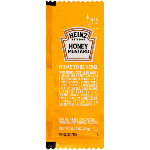 Heinz Honey Mustard, 12 Gram -- 200 per case.