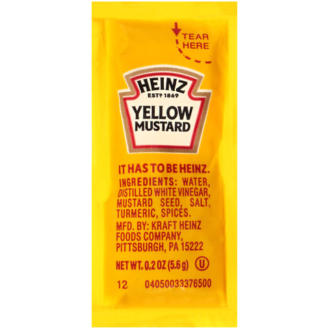 Mustard Yellow Single Serve Packet 530700/78000702