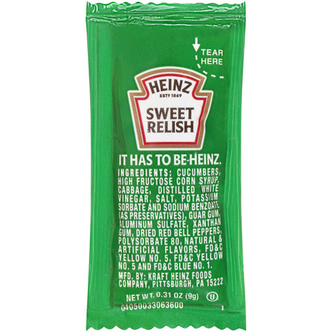 Relish Sweet Single Serve Packet 531500/78000706