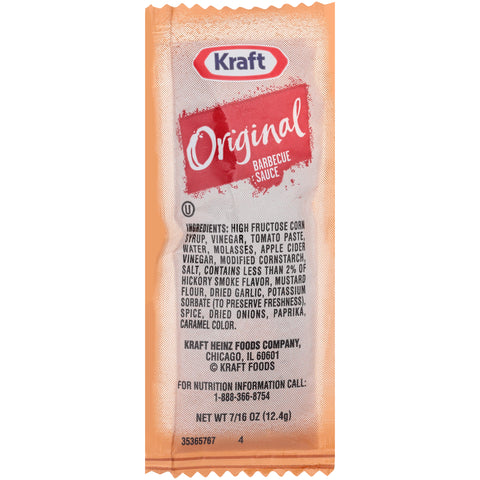 Sauce Barbecue Original Single Serve Pouch