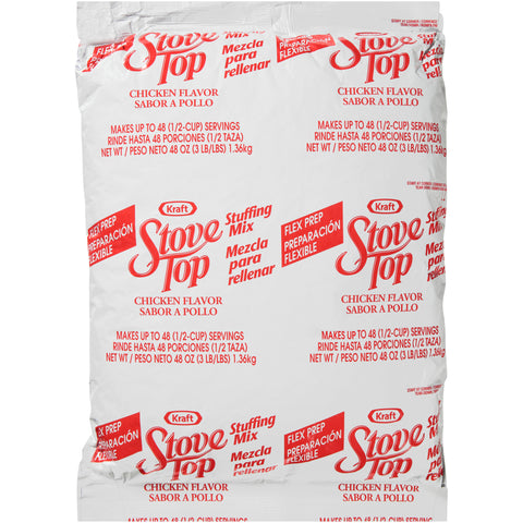 Stove Top Flexible Serving Chicken Stuffing 6 Case 48 Ounce
