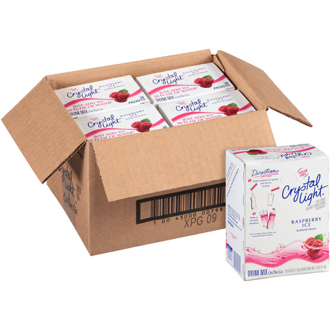 Crystal Light Raspberry On The Go Drink 120 Case .94 Pound