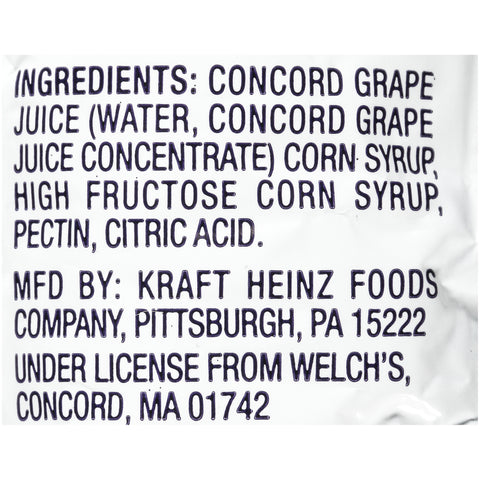 Welch's JELLY CONCORD GRAPE POUCH 78000302