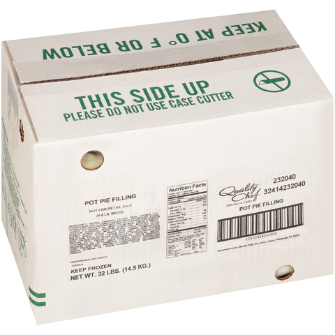 Quality Chef® POT PIE FILLING BAG NO CHICKEN 78001287