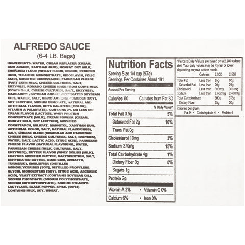 Quality Chef® SAUCE ALFREDO 429060/78001339