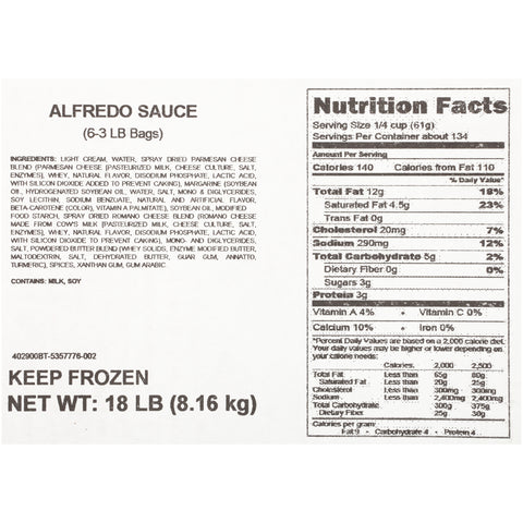 Quality Chef® SAUCE ALFREDO 78001340