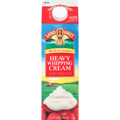 Land O Lakes 36 Percent Heavy Whipping Cream, 32 Fluid Ounce -- 12 per case.