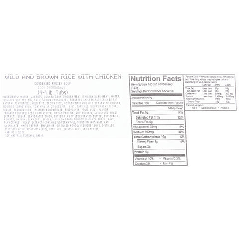 Soup Chicken W/ Wild Rice (m) 166180/78001238