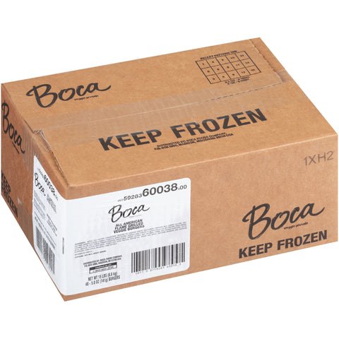 Kraft Frozen Boca Alliant American Burger, 5 Ounce -- 48 per case.