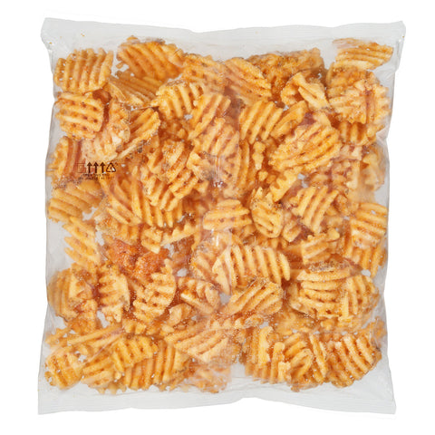 Simplot SeasonedCRISP® Delivery+™ POTATO FRIES LATTICE CUT SAVORY BATTERED SKIN-ON