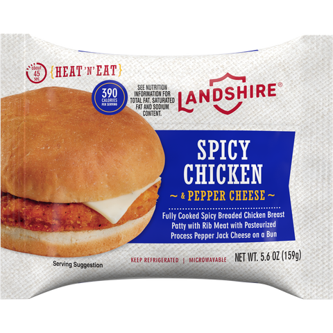 Landshire® SANDWICH SPICY BREADED CHICKEN IW 5.4 OZ 10000030561