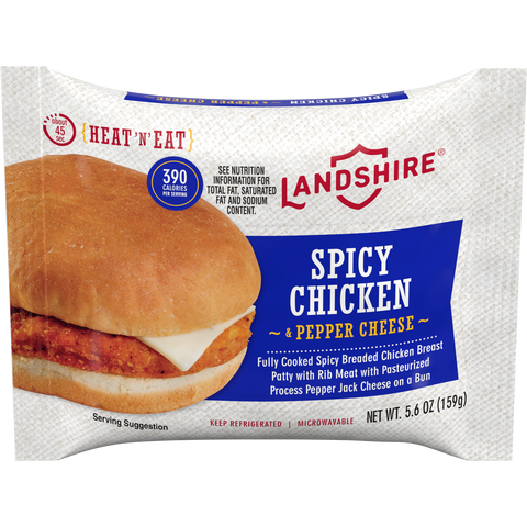 Landshire® SANDWICH SPICY BREADED CHICKEN IW 5.4 OZ 10000030561
