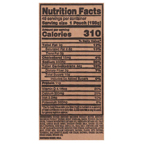 Kraft MACARONI & CHEESE POUCH FROZEN 7 OZ