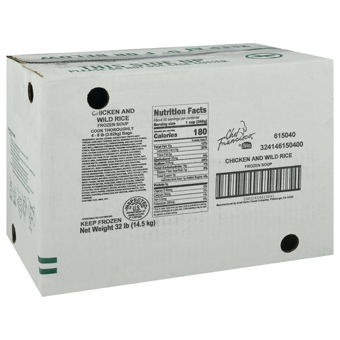 Chef Francisco® SOUP CHICKEN W/ WILD RICE BAG 78001373