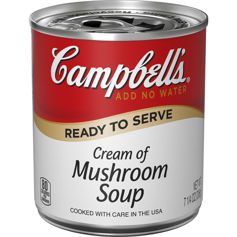 Campbells Ready To Serve Cream Mushroom Soup - 7.25 oz. can, 24 per case