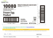 Sunny Fresh™ EGG WHOLE LIQUID W/ CITRIC GOLDEN NATURE FROZEN CARTON