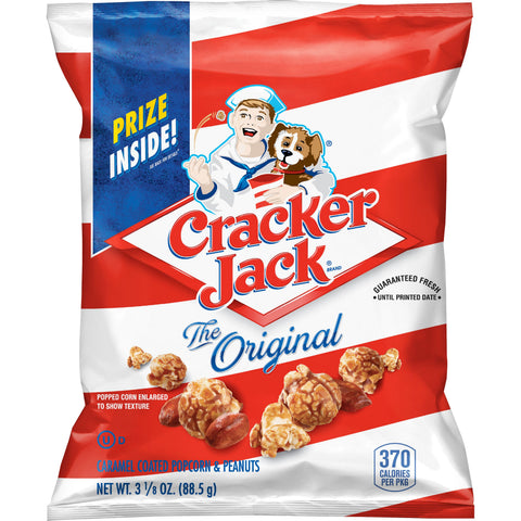 Cracker Jack Regular Caramel Coated Popcorn and Peanut, 3.125 Ounce -- 28 per case.