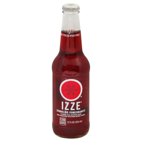 Izze JUICE POMEGRANATE SPARKLING GLASS BOTTLE