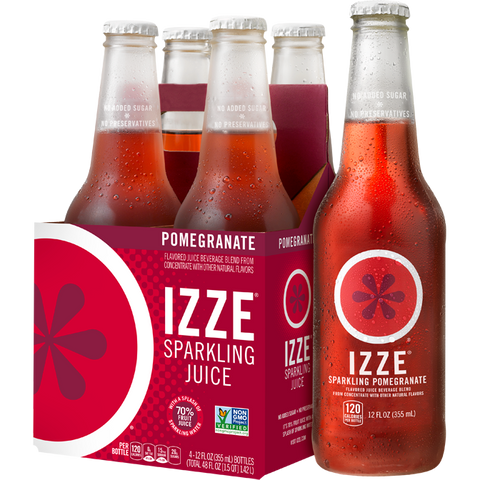 Izze JUICE POMEGRANATE SPARKLING GLASS BOTTLE