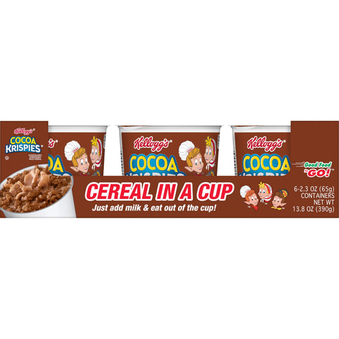 Kelloggs Cocoa Krispies Rice Cereals, 2.3 Ounce -- 60 per case.