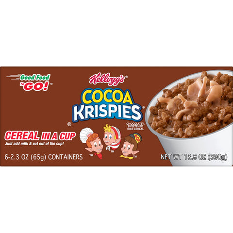 Kelloggs Cocoa Krispies Rice Cereals, 2.3 Ounce -- 60 per case.