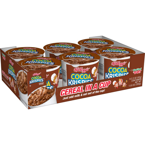 Kelloggs Cocoa Krispies Rice Cereals, 2.3 Ounce -- 60 per case.