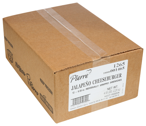 Pierre® SANDWICH JUMBO JALAPENO CHEESEBURGER 6.65 OZ 10000001465