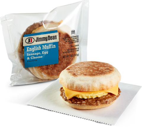 Muffin Sausage Egg W/cheese Breakfast Sandwich