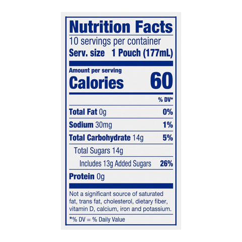 Capri Sun Lemonade Soft Juice Drink, 60 Fluid Ounce -- 4 per case.