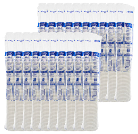 Container Paper Food Dsp White 12 Oz